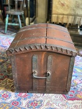 Antique Swedish Dome Topped Trunk