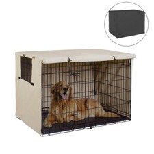 Dog Cage House Cover Heavy Duty Oxford Cloth Pet Kennel Crate Cover Windproof