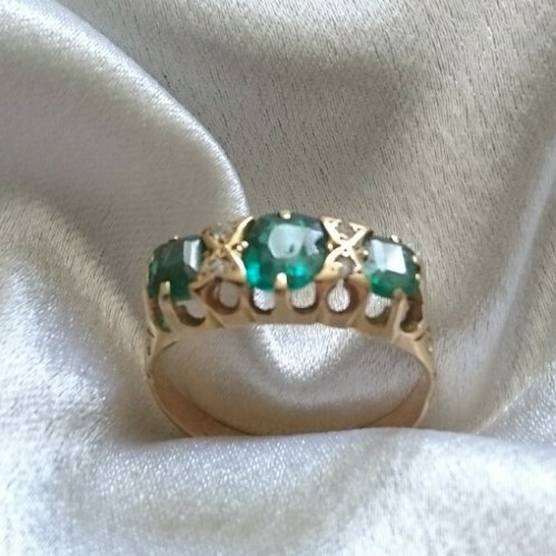 Antique 18ct gold - antique, cut