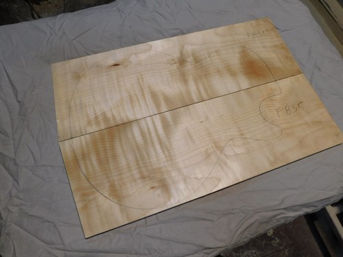 Flame maple carved - flame, for