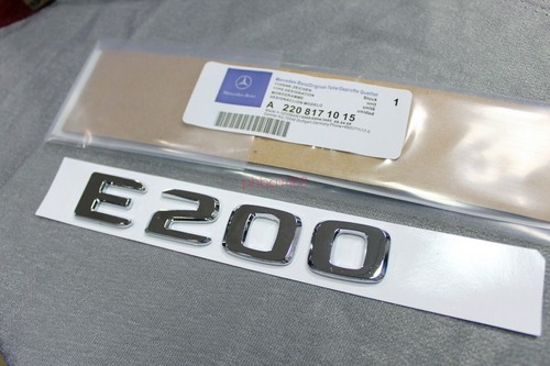 Chrome benz e200 rear - benz,
