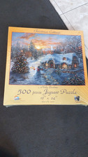 Sunsets Jigsaw By Nicky Boehme 500 Pc Christmas Cottage New Sealed