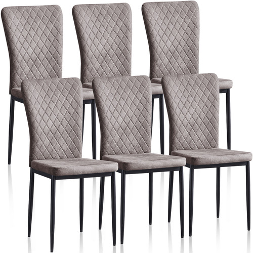 Faux suede dining chairs - faux,