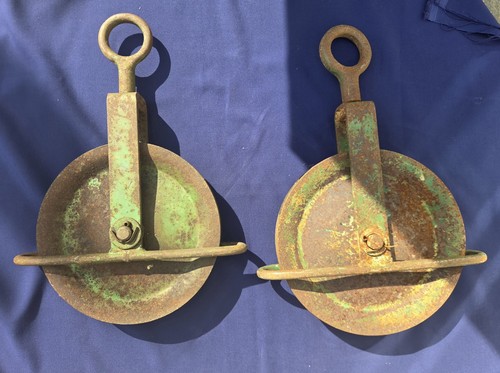 Vintage antique rope - vintage, pulleys