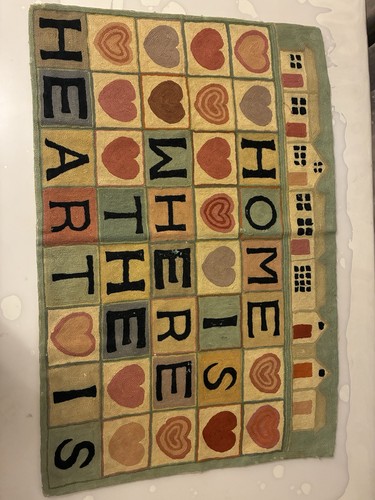 Vintage handmade aubusson rug - handmade,