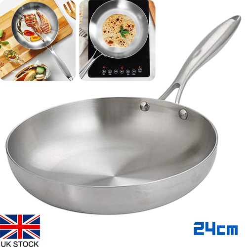 Stainless steel frying pan - stainless,