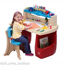 Step2 Deluxe Art Activity Table Desk Childrens Play Chair Toddler Kids Boy Girl