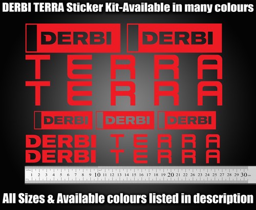 Derbi terra custom stickers - derbi,