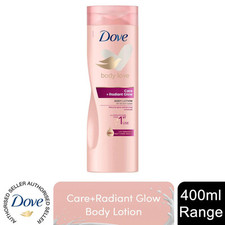 Dove Body Lotion Body Love Care+Radiant Glow for All Skin Types 400ml, 3 or 6 Pk