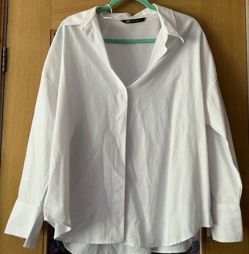 Zara white casual - shirt, size