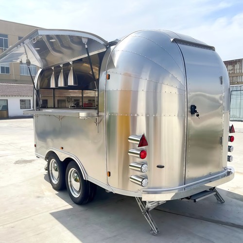 Food trailer truck with - food,