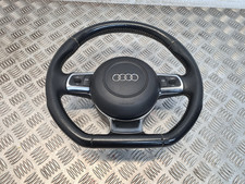AUDI TT MK2 2009 MULTIFUNCTION STEERING WHEEL FLAT BOTTOM 8J0419091B #1J