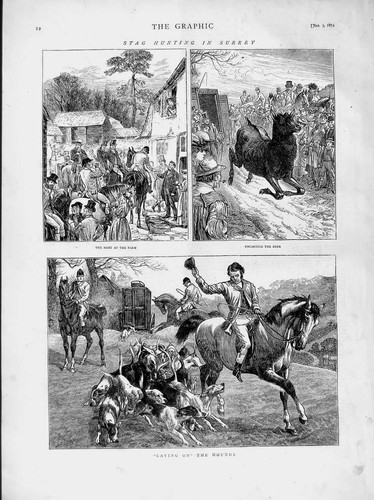 Original old antique print - original,
