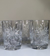 Set of 4 Cut Crystal Whisky