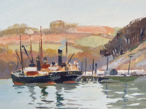 Original watercolour landing - original, 'landing