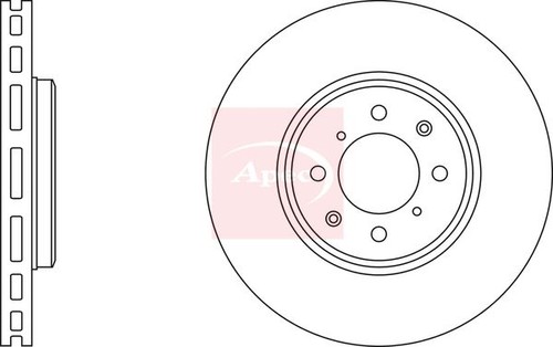 Apec dsk2357 brake disc front - apec,