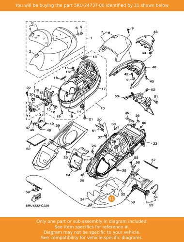 Yamaha damper seat - damper,,