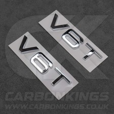 2x Chrome Silver V6T Side