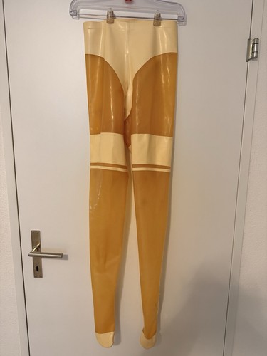 Latex tights chlorinated overt - latex,