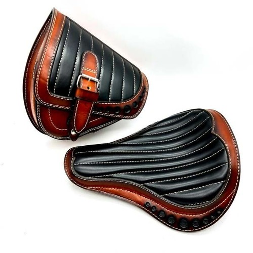 Brown seat saddlebag - seat, +