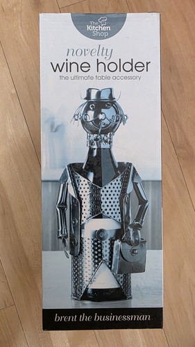Metal wine bottle holder - metal,