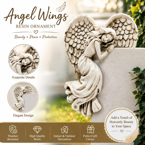 Angel wings resin - resin, decor