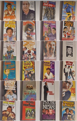 Vhs videos stand comedy - stand, up