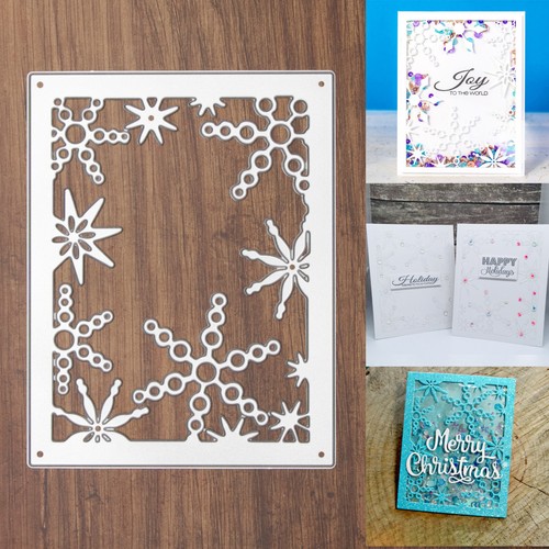 Snowflakes background frame - snowflakes,
