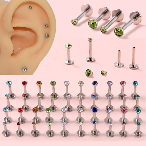4pcs zircon tragus helix - zircon,