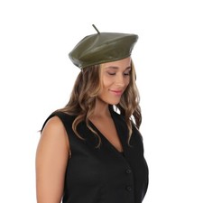 Plain Beret Hat Wool Autumn