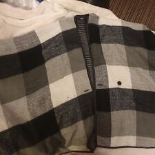 Oasis Black Grey and white Geometric Cape Poncho Open Front  One Size Boho Retro