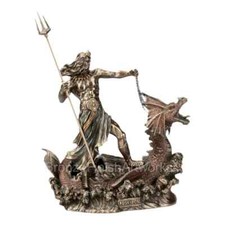 Poseidon with Trident Standing