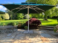 Square 4m x 4m Commercial Umbrella Parasol. Brand new canopy. RRP £4000.