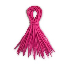 Pink dreadlocks - 16 Handmade