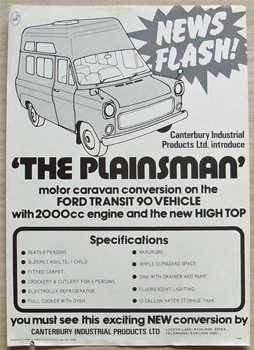 Ford transit based plainsman - ford,