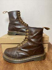 Dr. Martens Docs 1460  Dark Brown Crazy Horse Gaucho Leather Boots UK 5 EU 38