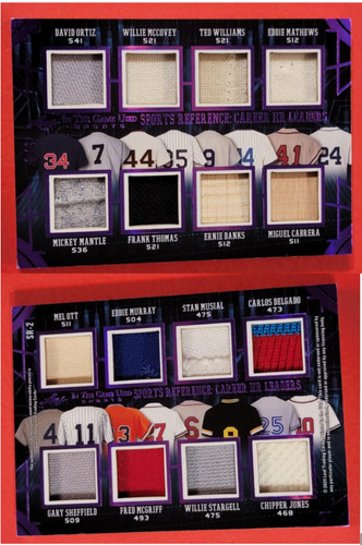 Mickey mantle jersey bat card - mantle,