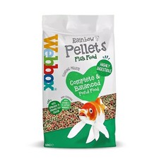 Webbox Fish Rainbow Pond Pellets Complete Mixed Koi and Fish Floating Food 10 kg