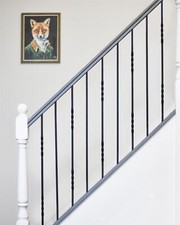Deluxe Set of 2 Black Stair