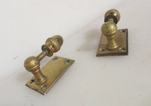 Victorian brass brackets - victorian,