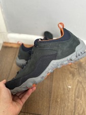 Mens Merrell Walking Shoe Telluride 'Lace' UK 10 Navy Blue / Grey - VGC