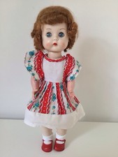 VINTAGE 1950s HARD PLASTIC RODDY WALKER DOLL ORIGINAL DRESS 16"