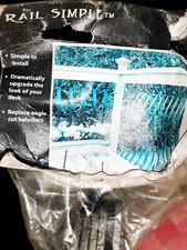 Seemore 38mm wide Balusters 42" Deck Railing Spindles - 5 Pk Black Free UK post