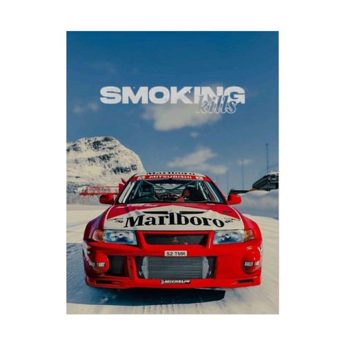 Smoking kills rally car - smoking,