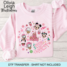 Christmas Disney Mouse Dtf Heat Transfer, Iron On, Womens, Childrens Clothing