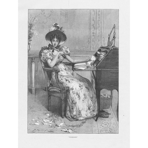 Nicolet puzzled lady at - puzzled,