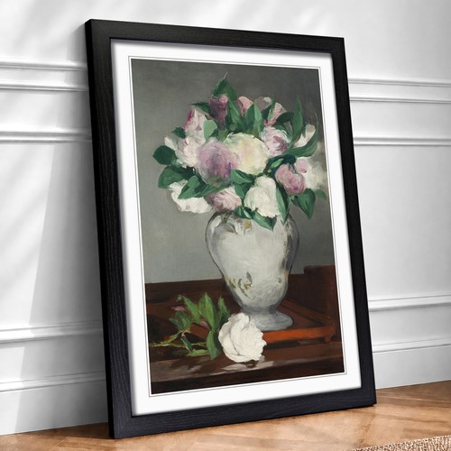 Peonies edouard manet framed - peonies,