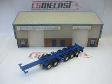 Oxford Diecast Modern 1:76th Truck Plain Blue Tex-combi Container Trailer