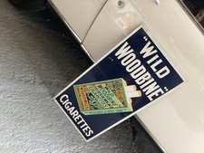 Wild  Woodbine Metal Sign,think Aluminium,large,very Nice Later Reproduction.