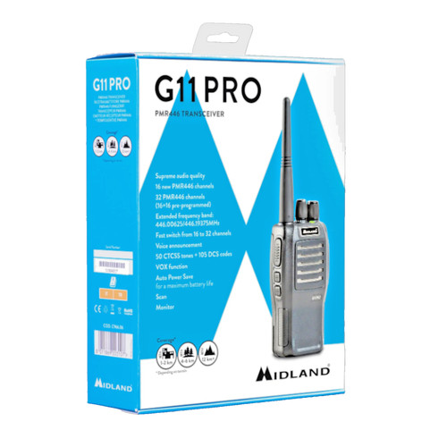 Midland g11 pro pmr446 - pro, 32